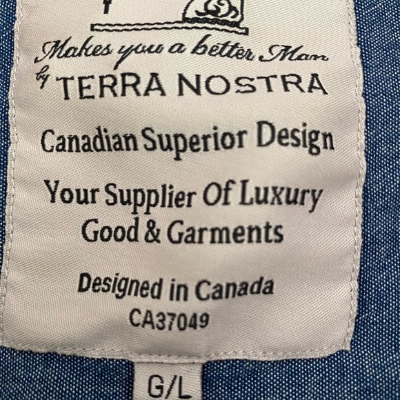 TERRA Nostra Canadian Made button down plaid shirt - Picture 6 of 10